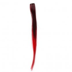 Червено черен кичур коса
